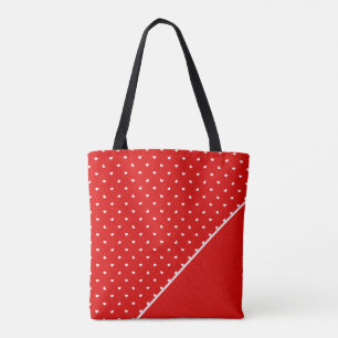 Bolsa Tote Corações Pontilhados