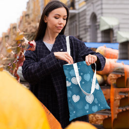 Bolsa Tote Corações românticos