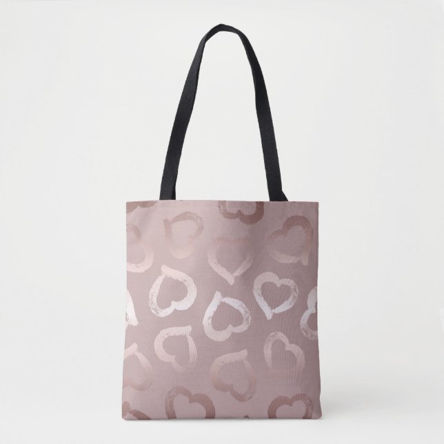 Bolsa Tote Corações sem descontinuidades (Frente)