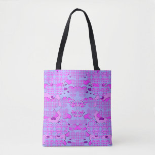 Bolsa Tote Corações Tulipas