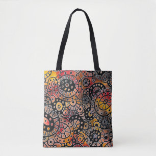 Bolsa Tote Corais de Oval Tranquilo Originais do Burgundy