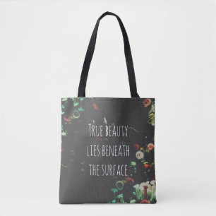Bolsa Tote Coral Reef Inspirational Beneath Surface Cote