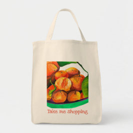 Bolsa Tote Corante laranja-tangerina fruta