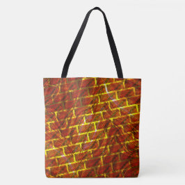 Bolsa Tote Corante vermelho, pastagem, ralagem de ouros ou ef