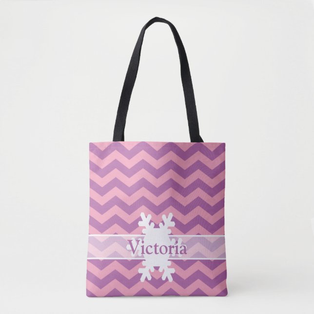 Bolsa Tote Corantes Orquídeas Radiantes Foscos com Floco de N (Frente)