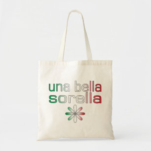 Bolsa Tote Cores da bandeira de Una Bella Sorella Italia