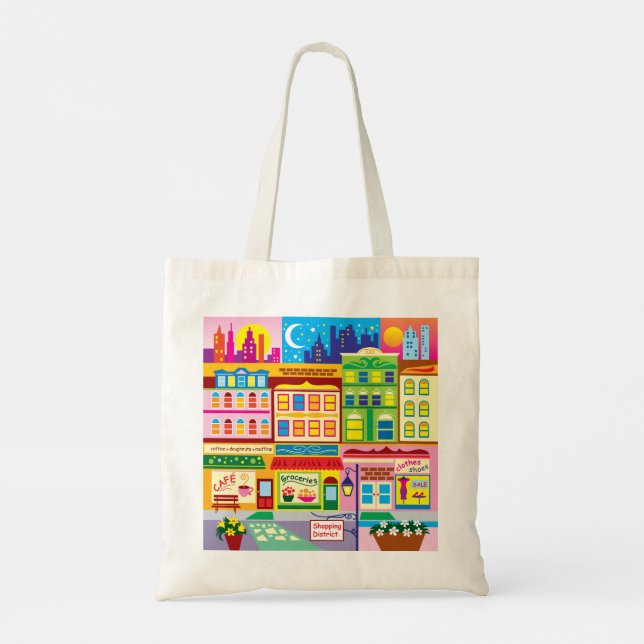 Bolsa Tote Cores da Rua Principal (Verso)