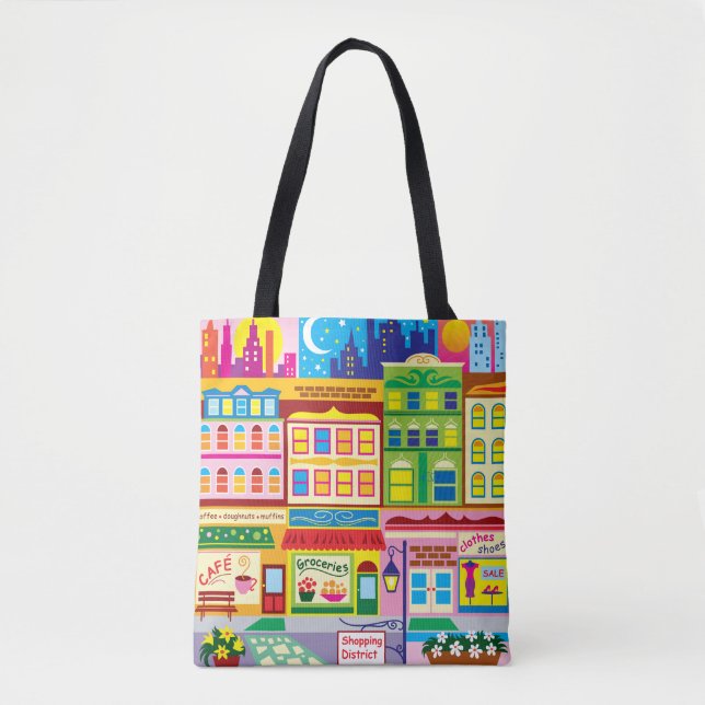 Bolsa Tote Cores da Rua Principal (Frente)