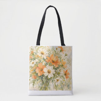 Bolsa Tote Cores de flores de verão