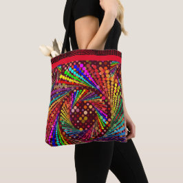 Bolsa Tote Cores de tendências divertidas do abstrato