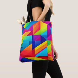 Bolsa Tote Cores Geométricas Caleidoscópio