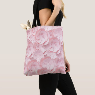 Bolsa Tote Cores Rosa Floral Suave