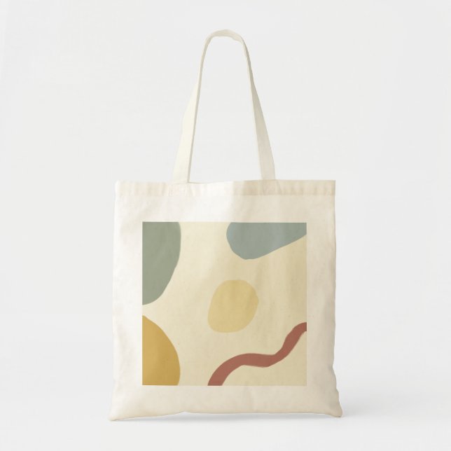 Bolsa Tote Cores simples geométricas modernas (Frente)