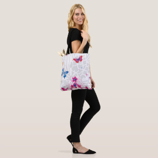 Bolsa Tote Cores Suaves Estilo de Impressão de Design Moda Fe