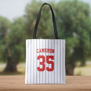 Bolsa Tote Cores Totalmente Editáveis Camisa de Beisebol List