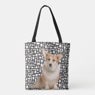 Bolsa Tote Corgi Abstrato