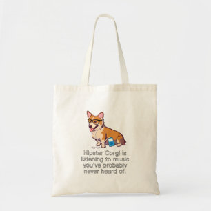Bolsa Tote Corgi do hipster