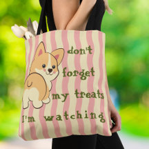 Corgi Engraçado Não Esqueça Meus Petiscos Listras
