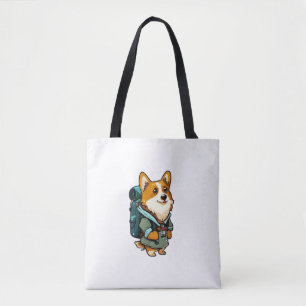 Bolsa Tote Corgi Hiking e Camping