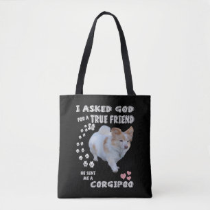 Bolsa Tote Corgipoo Lover, Cockerpoo Mãe, Corgi Poodle Pai