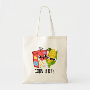 Bolsa Tote Corn-Flict Funny Cornflake Corn Pun