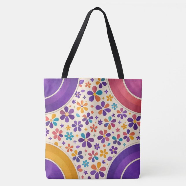 Bolsa Tote Cornerstone Bloom — Variante Violeta Real (Frente)