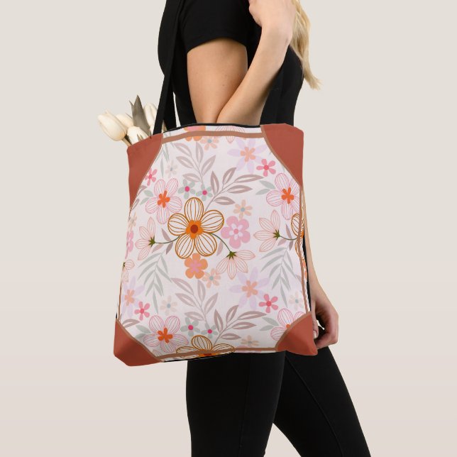 Bolsa Tote Cornerstone Blossom Laranja (Close Up)