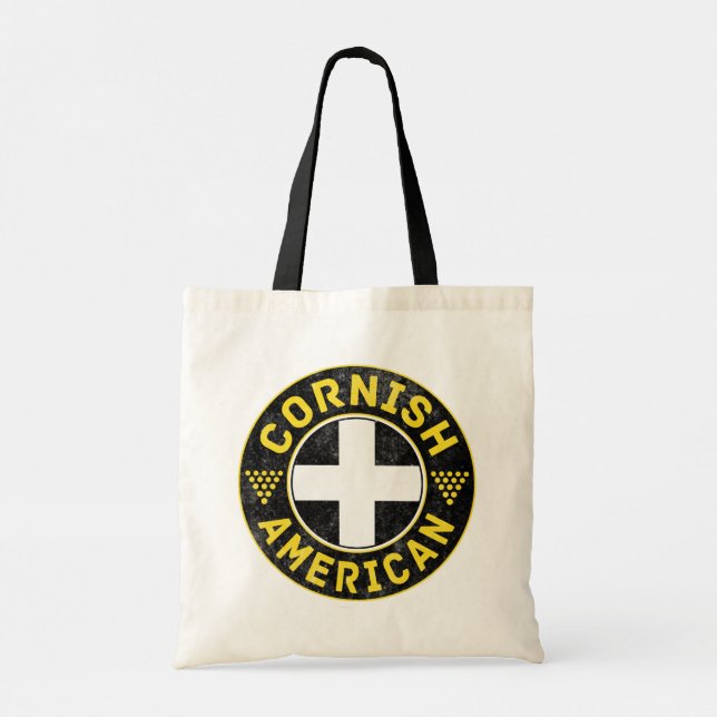 Bolsa Tote Cornican Flag Tote Bag (Verso)