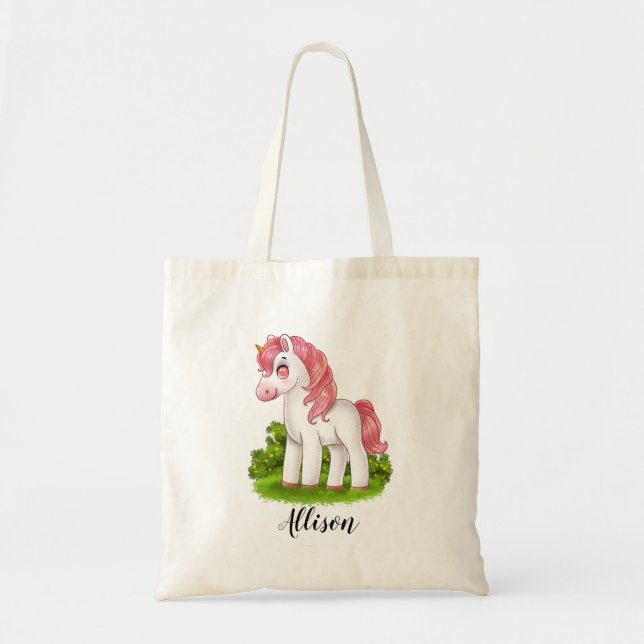 Bolsa Tote Corno de Unicórnio (Frente)