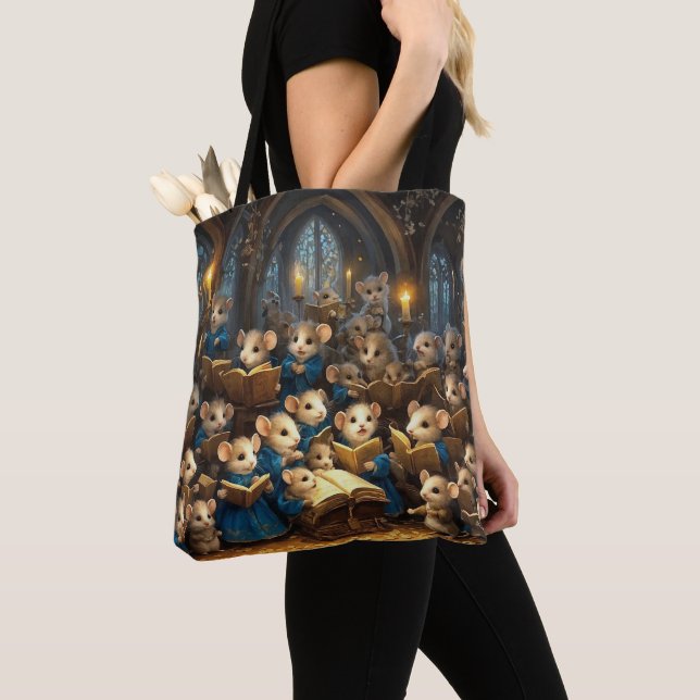 Bolsa Tote Coro do Rato da Igreja (Close Up)
