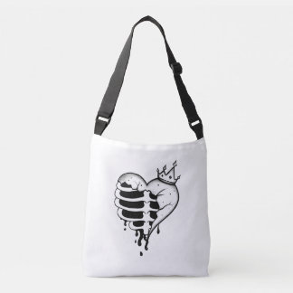 Bolsa Tote Coroa da Caixa Torácica do Coração Queb