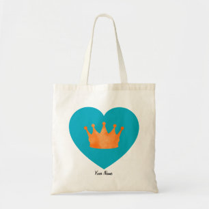 Bolsa Tote Coroa de Laranja Estética Legal Personalizada no C