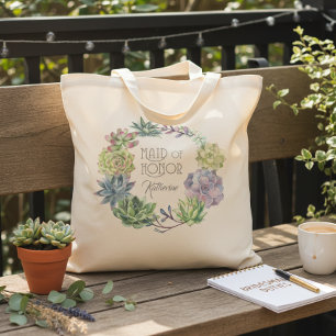 Bolsa Tote Coroa de Suculentas Dama de Honra ID517