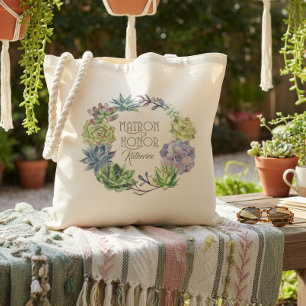 Bolsa Tote Coroa de Suculentas Dama de Honra ID517