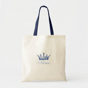 Bolsa Tote Coroa no azul