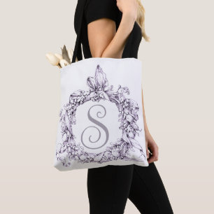 Bolsa Tote Coroa Romântica e Vintage Personalizada