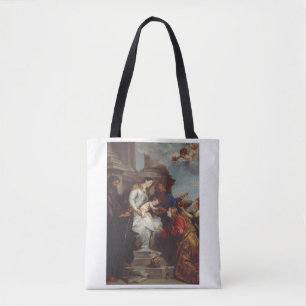 Bolsa Tote coroação do Santo Rosalia por Anthony van Dyck