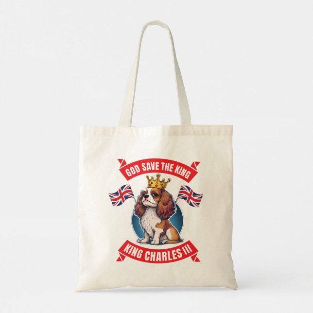 Bolsa Tote Coronação Cavalier King Charles (Verso)