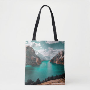 BOLSA TOTE CORPO DE ÁGUA ENTRE AS MONTANHAS MARNADAS