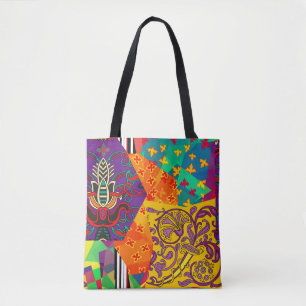 Bolsa Tote Corpo Festivo Turco Indiano Mandala