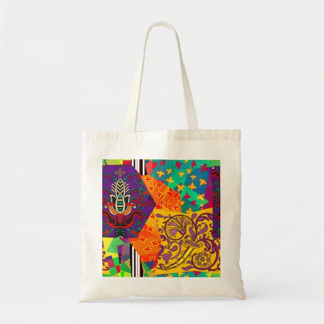Bolsa Tote Corpo Festivo Turco Indiano Mandala (Frente)