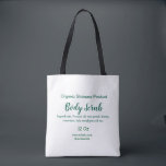 Bolsa Tote Corpo natural verde orgânico esfregar manteiga adi<br><div class="desc">design</div>