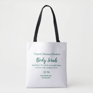 Bolsa Tote Corpo natural verde orgânico esfregar manteiga adi