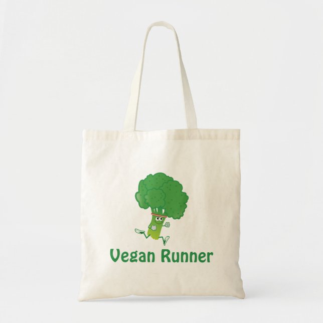 Bolsa Tote Corredor vegano - Brócolis (Frente)