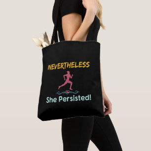 Bolsa Tote Corredora Feminista Apesar Disso Ela Persistiu