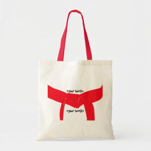 Bolsa Tote Correia do vermelho das artes marciais