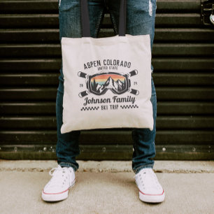 Bolsa Tote Correspondência de Grupos de Esqui de Amigos Perso