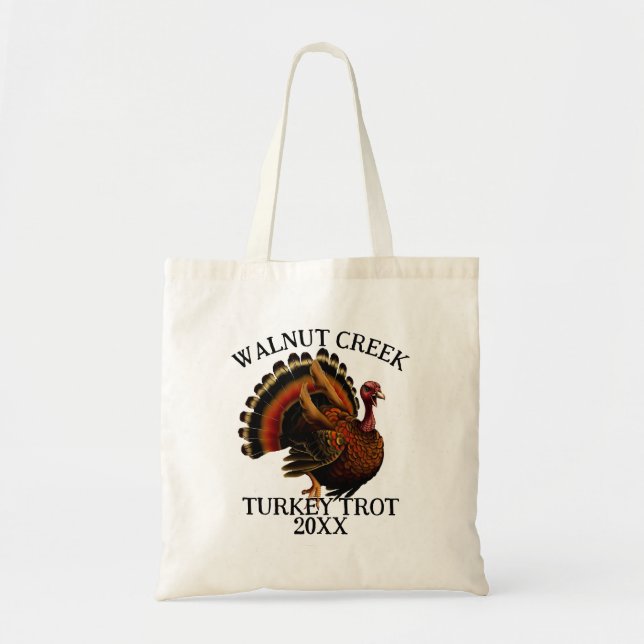Bolsa Tote Corrida Retro Turkey Trot (Frente)