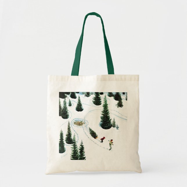 Bolsa Tote Cortando a árvore (Frente)