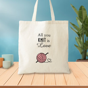 Bolsa Tote Cortando Fios Crocheting - Tudo que você sabe é am
